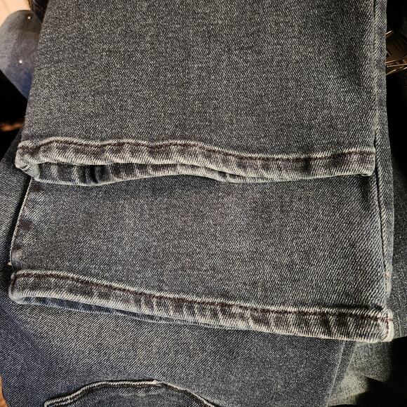 WILLIAM RAST Jeans Juniors 31 Blue Dark Wash Super High Rise Flare Crop Stretch - Picture 10 of 12